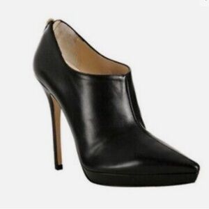 Jimmy Choo George Black Calf Leather Booties‎ EU 38.5